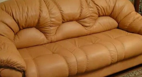 Перетяжка дивана кожей. Краснокамск